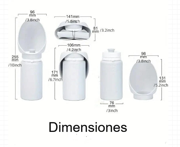 Portable Dog Water Bottle, Travel Dog Water Dispenser, Pet Outdoor Drinking Cup, Puppy Water Feeder for On-The-Go Hydration.-550Ml