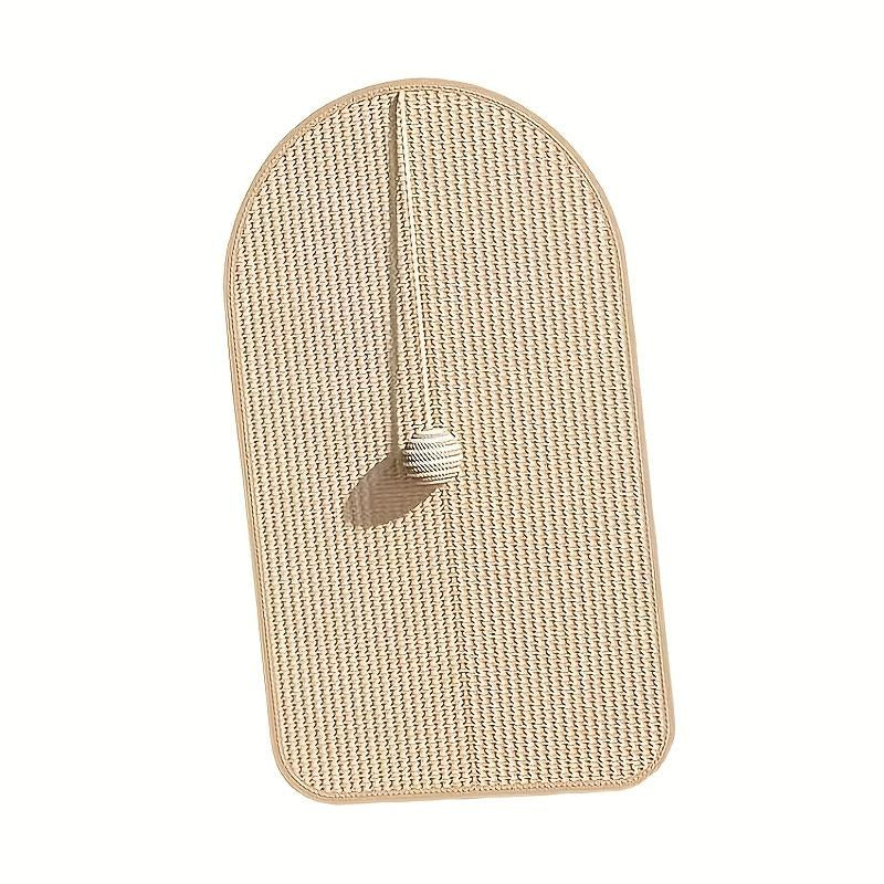 Durable Sisal Cat Scratching Pad, Sofa-Safe Scratch Board with Interactive Toy for Cats, Non-Slip Pet Furniture Protector